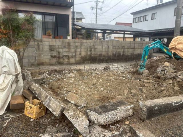 桑名市佛眼院　永代供養墓工事　⑯無縁塚解体